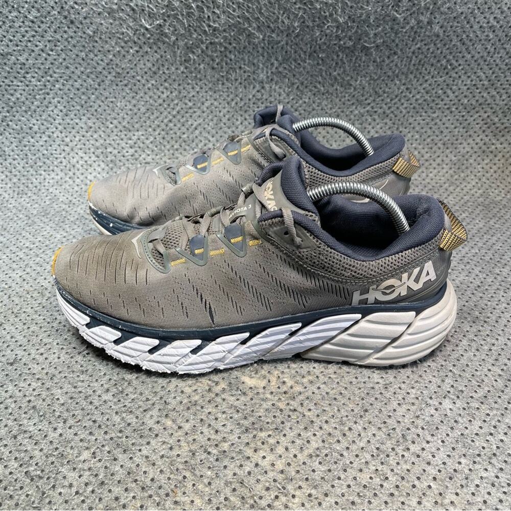 Hoka One One Gaviota 3 Grey Running Shoes Size 10.5 Men’s